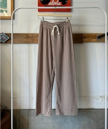 【URBAN ISLAND SOCIETY/アーバンアイランドソサエティ】UIS GINGHAM CHECK PANT/ギンガムチェック パンツ ワイド イージーパンツ リラックス