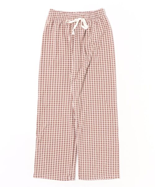 URBAN ISLAND SOCIETY(アーバンアイランドソサエティ)の「【URBAN ISLAND SOCIETY/アーバンアイランドソサエティ】UIS GINGHAM CHECK PANT/ギンガムチェック パンツ ワイド イージーパンツ リラックス(その他パンツ・レディース・ベージュ/ブラック・FREE)」の5枚目の写真