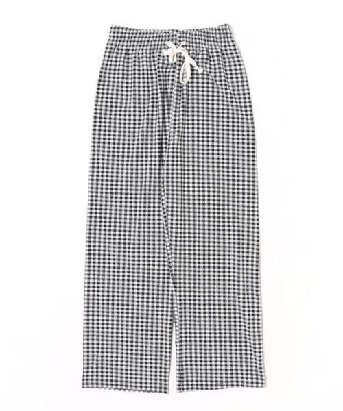 URBAN ISLAND SOCIETY(アーバンアイランドソサエティ)の「【URBAN ISLAND SOCIETY/アーバンアイランドソサエティ】UIS GINGHAM CHECK PANT/ギンガムチェック パンツ ワイド イージーパンツ リラックス(その他パンツ・レディース・ベージュ/ブラック・FREE)」の6枚目の写真