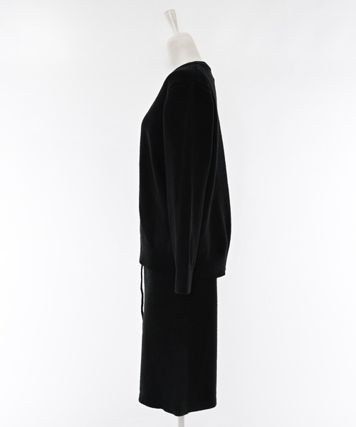 セール】ニットセットアップ/ハーフパンツ/Vネックニットトップス