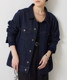 COLLAGE GALLARDAGALANTE（コラージュガリャルダガランテ）の「Q.anos/ストレッチ袖リブデニムジャケット（デニムジャケット）」