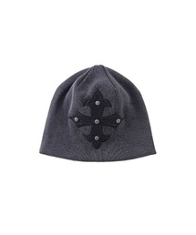 SUPPLIER | ビーニー｜Studs Cross Leather Patch Beanie｜SUPPLIER(ニットキャップ/ビーニー)