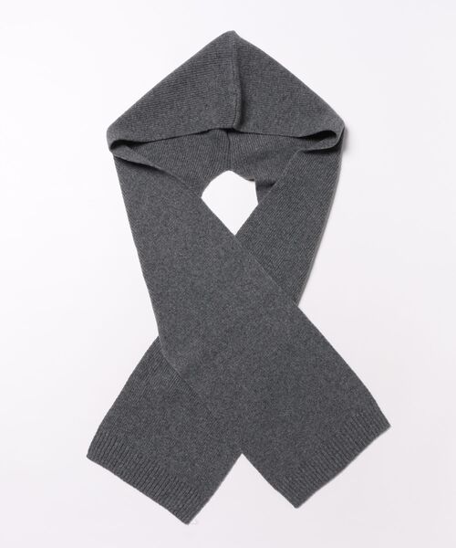 マフラー 30×182cm グレー ブラック TAKEO KIKUCHI（タケオキクチ） マフラー 「洗えるベビーカシミヤ