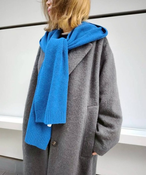 Scrap Book（スクラップブック）の「【Scrap Book】ウールフードマフラー（マフラー・レディース・ブルー/グレー/ピンク系その他/グレー系その他/ブラウン・FREE）」の5枚目の写真