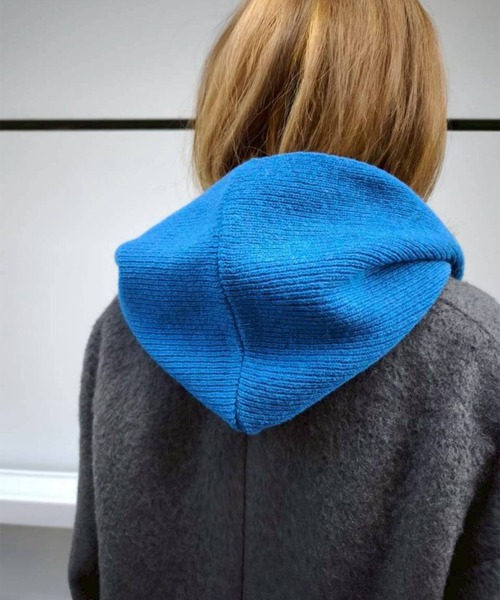 Scrap Book（スクラップブック）の「【Scrap Book】ウールフードマフラー（マフラー・レディース・ブルー/グレー/ピンク系その他/グレー系その他/ブラウン・FREE）」の6枚目の写真