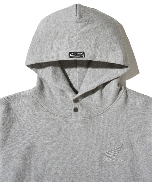 PHYPS MOTORCYCLE（フィップスモーターサイクル）の「Honda Small Wing Rivet point Hoodie Gray（パーカー・レディース・その他・SMALL/MEDIUM/LARGE/X-LARGE/XX-LARGE）」の3枚目の写真