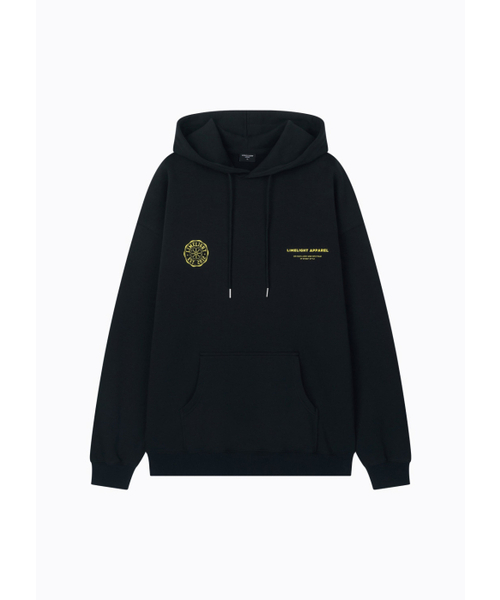 LIMELIGHT APPAREL(ライムライトアパレル)の「アパレルライムロゴオーバーサイズフードパーカー(ブラック/ライムライト)(パーカー・メンズ・その他・SMALL/MEDIUM/LARGE/X-LARGE)」の2枚目の写真