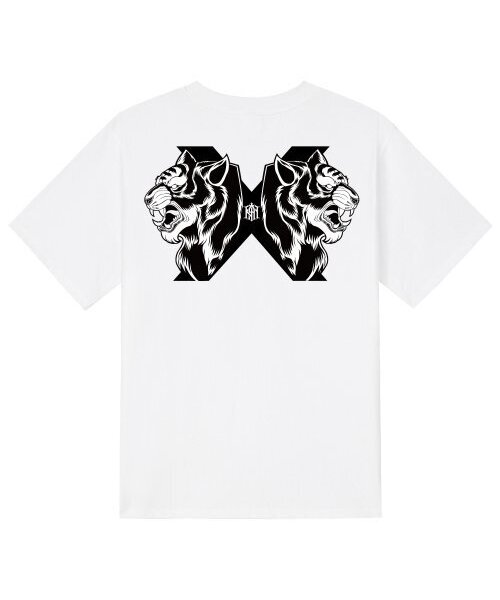 KAN6312(カン6312)の「KTW0028 タイガーエックス 半袖Tシャツ - ホワイト(Tシャツ/カットソー・メンズ・その他・LARGE/MEDIUM/SMALL/X-LARGE)」の1枚目の写真