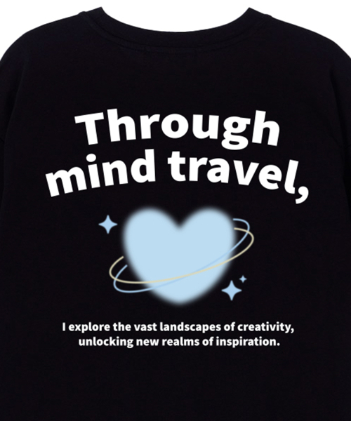 ASTRAL PROJECTION(アストラルプロジェクション)の「スルーマインドトラベルスーピマコットンラウンドネック半袖Tシャツ_ブラック(Tシャツ/カットソー・メンズ・その他・LARGE/MEDIUM/X-LARGE)」の4枚目の写真