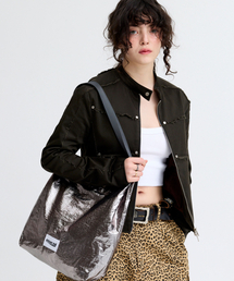 GLOSSY SHOULDER BAG METAL