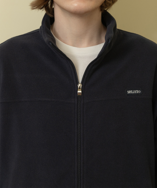 SELITIO(セレティオ)の「男性ハーフネックフリースジップアップジャケットネイビー(その他アウター・メンズ・ネイビー・MEDIUM/LARGE/X-LARGE)」の3枚目の写真