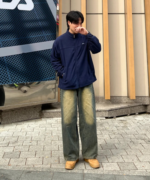 SELITIO(セレティオ)の「男性ハーフネックフリースジップアップジャケットネイビー(その他アウター・メンズ・ネイビー・MEDIUM/LARGE/X-LARGE)」の5枚目の写真
