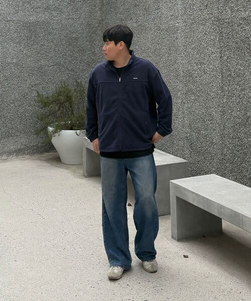 SELITIO(セレティオ)の「男性ハーフネックフリースジップアップジャケットネイビー(その他アウター・メンズ・ネイビー・MEDIUM/LARGE/X-LARGE)」の8枚目の写真