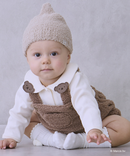 dick bruna】衿付きロンパース＋ボアサロペセット（その他ベビーウェア