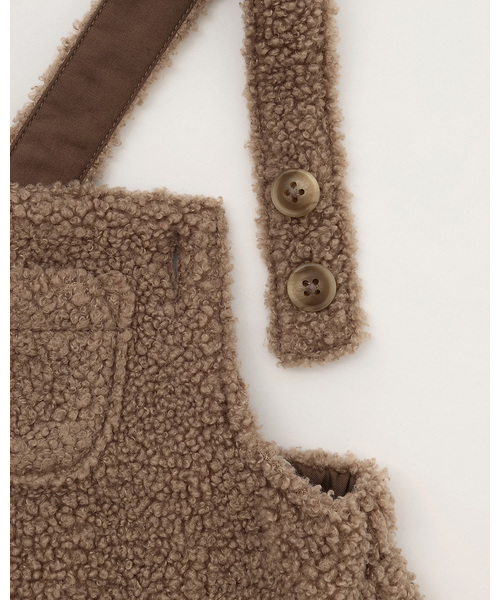 ぺろちゃん　 dick bruna】衿付きロンパース＋ボアサロペセット（その他ベビーウェア