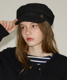 SALON DE YOHN（サロンドヨーン）の「Kate Matroos_ Black（ハンチング/ベレー帽）」