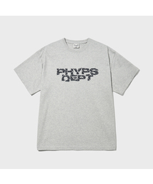 タイポスプレー半袖Tシャツ_グレー