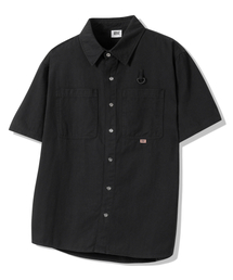 GRAYBLVD（グレイブラバット）の「フェイド半袖ワークシャツ GKBSH41 (ブラック)（シャツ/ブラウス）」