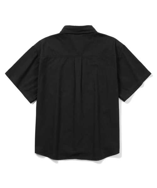 GRAYBLVD（グレイブラバット）の「フェイド半袖ワークシャツ GKBSH41 (ブラック)（シャツ/ブラウス・レディース・ブラック・MEDIUM/LARGE）」の3枚目の写真