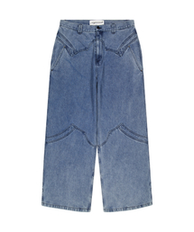 UNGIMMICK（アンジミック）の「WESTERN WIDE DENIM PANTS (BLUE)（デニムパンツ）」