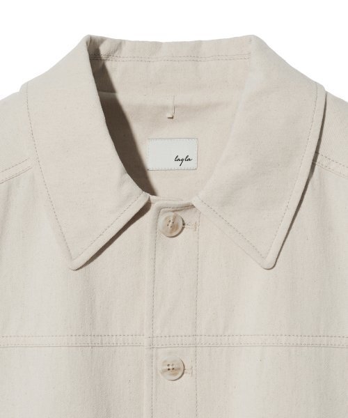 Diamond Layla(ダイアモンドレイラ)の「Peach Twill Drizzle Jacket J30 Ivory(その他アウター・レディース・その他・LARGE/MEDIUM)」の4枚目の写真