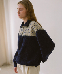 YUPPE（ヨッペ）の「ハートフリースジップアップ_ネイビー（その他アウター）」