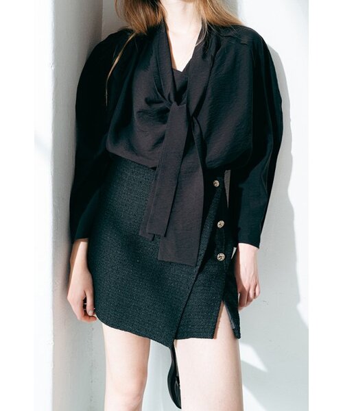 ツイードラップショーツ