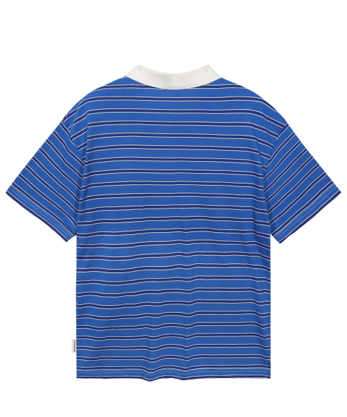 GAINSBORO（ゲインズボロ）の「サークルスターロゴストライプポロTシャツ_ブルー（ポロシャツ・メンズ・その他・SMALL/LARGE/MEDIUM）」の3枚目の写真