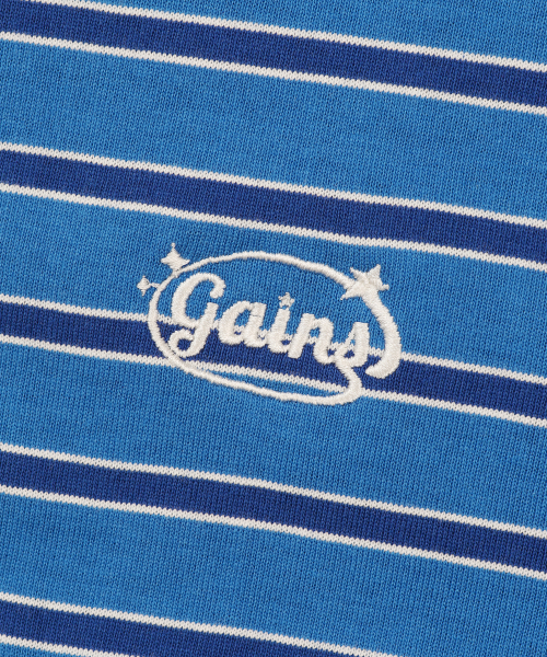 GAINSBORO（ゲインズボロ）の「サークルスターロゴストライプポロTシャツ_ブルー（ポロシャツ・メンズ・その他・SMALL/LARGE/MEDIUM）」の5枚目の写真