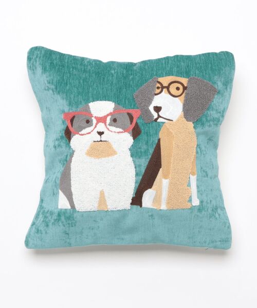 セール】【yield select】DOG刺繍 クッションカバー 45×45cm YW2CC