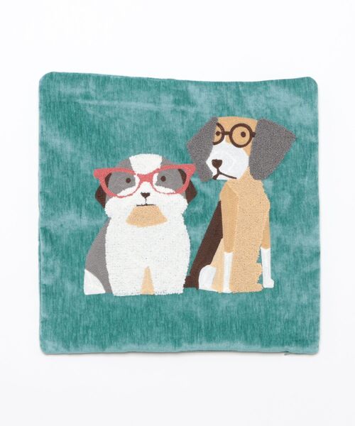 セール】【yield select】DOG刺繍 クッションカバー 45×45cm YW2CC