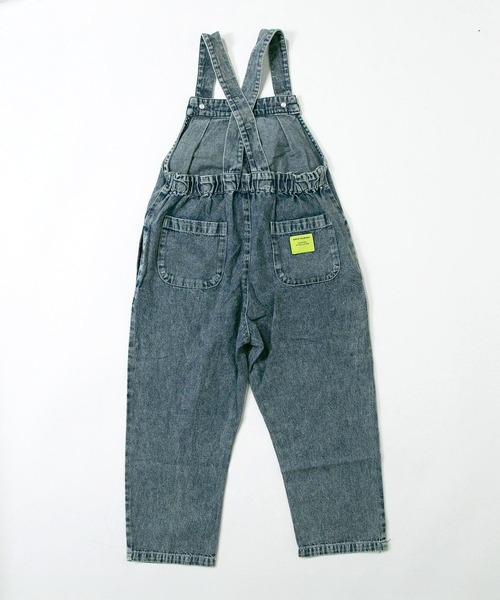 MAKE YOUR DAY(メイクユアデイ)の「ワイドサロペットパンツ■150.160cm(サロペット/オーバーオール・キッズ・ネイビー/オフホワイト/ブラック・150/160)」の7枚目の写真