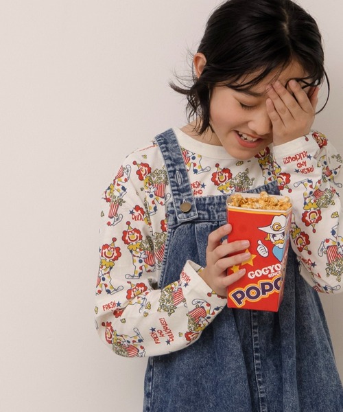 MAKE YOUR DAY(メイクユアデイ)の「ワイドサロペットパンツ■150.160cm(サロペット/オーバーオール・キッズ・ネイビー/オフホワイト/ブラック・150/160)」の10枚目の写真
