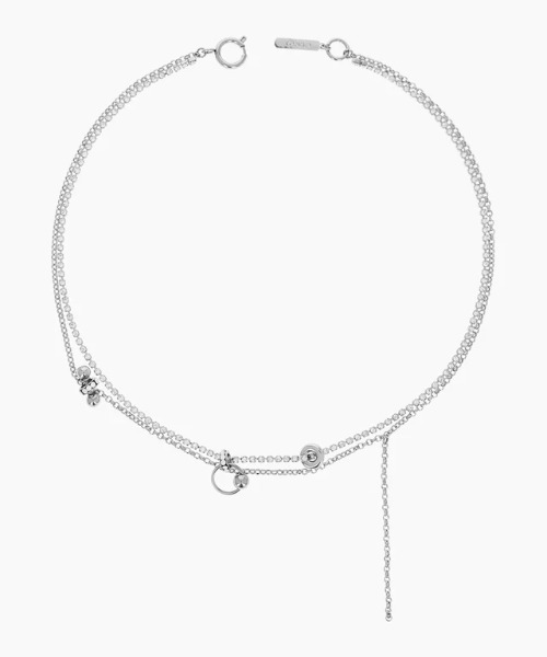 JUSTINE CLENQUET(ジュスティーヌクランケ)の「JUSTINE CLENQUET/ジュスティーヌ・クランケ/BEL CRYSTAL NECKLACE(ネックレス・レディース・シルバー・F)」の1枚目の写真