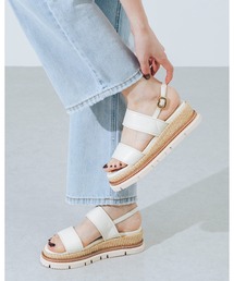 【S-LLサイズ展開・クッション入り】4.5cmプラットフォームジュートサンダル JA5923