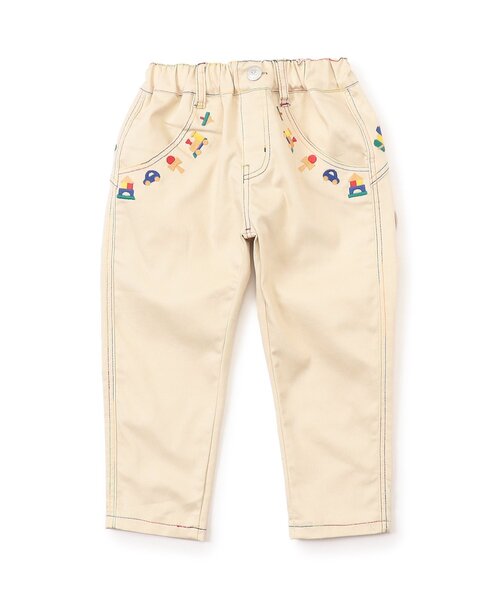 BIT'Z（ビッツ）の「木のおもちゃ刺繍テーパードパンツ（その他パンツ・キッズ・グレー/キナリ/インディゴブルー・80/120/110/100/95/90）」の10枚目の写真