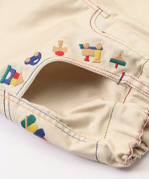 BIT'Z（ビッツ）の「木のおもちゃ刺繍テーパードパンツ（その他パンツ・キッズ・グレー/キナリ/インディゴブルー・80/120/110/100/95/90）」の16枚目の写真