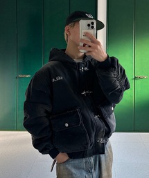 UNDERSTATEMENTs（アンダーステイトメント）の「【ユニセックス】ムラ染ファイヤーマンフードブルゾン（ブルゾン）」