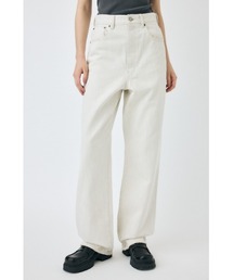 MOUSSY | HW WHT LOOSE STRAIGHT(デニムパンツ)