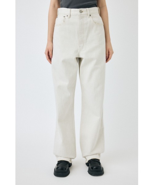 MOUSSY(マウジー)の「HW WHT LOOSE STRAIGHT(デニムパンツ・レディース・ホワイト・23inch/24inch/25inch/26inch)」の7枚目の写真