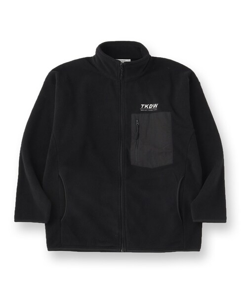 TAKEO KIKUCHI（タケオキクチ）の「TKDWフリースジャケット（ブルゾン・メンズ・ブラック・02/03/04）」の2枚目の写真