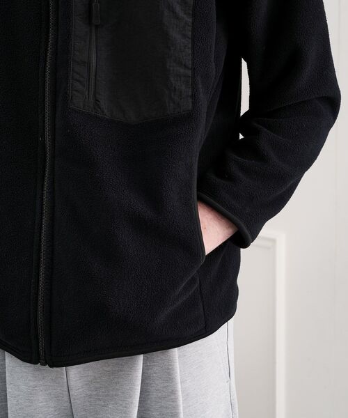 TAKEO KIKUCHI（タケオキクチ）の「TKDWフリースジャケット（ブルゾン・メンズ・ブラック・02/03/04）」の8枚目の写真