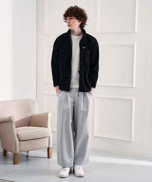 TAKEO KIKUCHI（タケオキクチ）の「TKDWフリースジャケット（ブルゾン・メンズ・ブラック・02/03/04）」の13枚目の写真