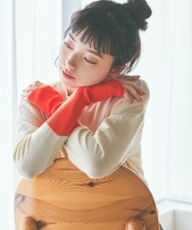 niko and... | ソフトタッチ配色プルオーバー(ニット/セーター)