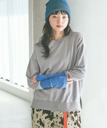 niko and... | ソフトタッチ配色プルオーバー(ニット/セーター)