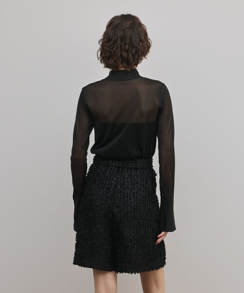 GRACE CONTINENTAL(グレースコンチネンタル)の「シアーハイネックニットトップ(その他トップス・レディース・ブラック/ホワイト・36)」の12枚目の写真