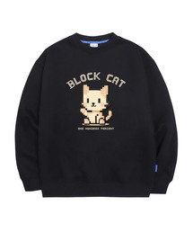 OHP（ワンハンドレッドパーセント）の「OHPxGOODD ブロックキャット 裏起毛 スウェット（スウェット）」