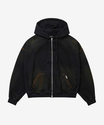 D.PRIQUE（ディープリーク）の「Oversized full zip hoodie - faded black（パーカー）」