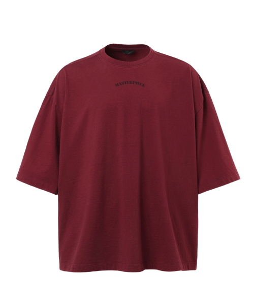 VONVAT(ヴォンバト)の「Back lettering Coccoon Short Sleeve(Tシャツ/カットソー・レディース・バーガンディー・1/2/3)」の2枚目の写真