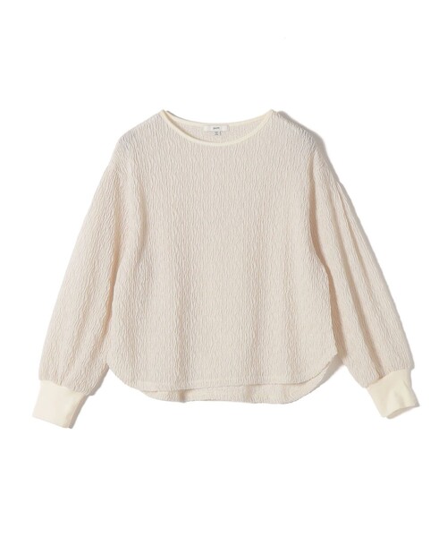 SHIPS(シップス)の「〈手洗い可能〉ランダム ブルーゼ 袖 タック プルオーバー(Tシャツ/カットソー・レディース・ナチュラル/ベージュ/ピンク/ライトブルー・ONE SIZE)」の13枚目の写真